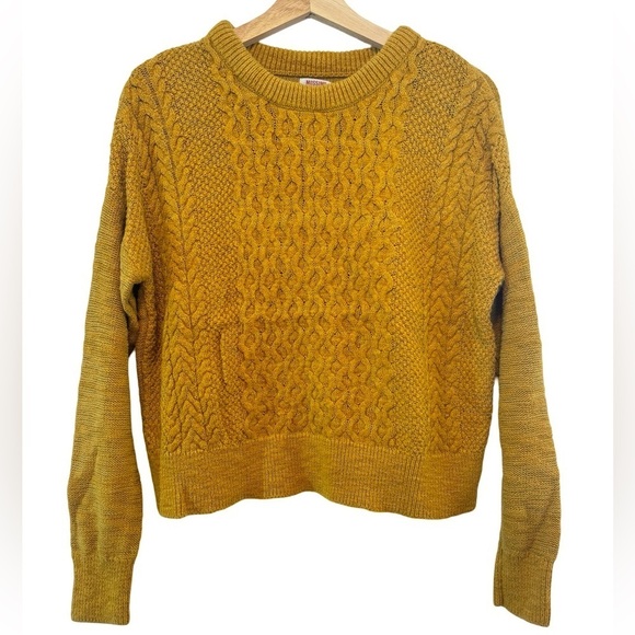 Mossimo Mustard Yellow Knit Sweater Women's Size Small S - Picture 1 of 10